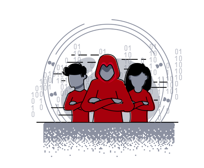 Illustration of cybersecurity services