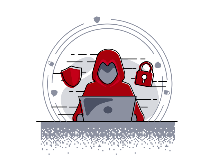 Illustration of cybersecurity professionals